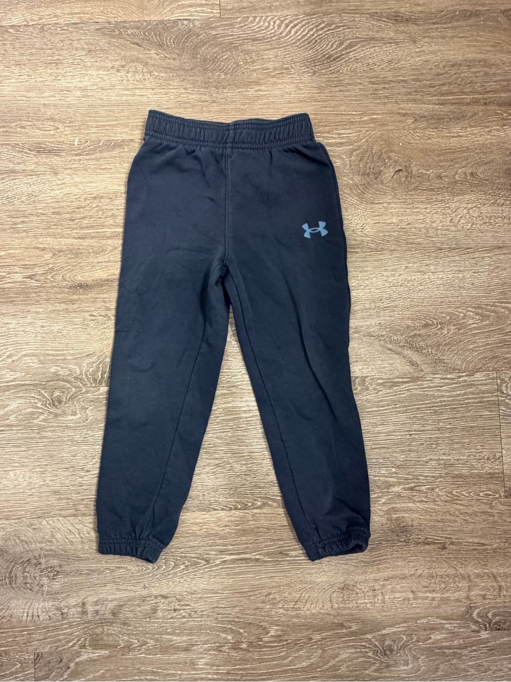 Under Armour Kids Navy Jogger Sweatpants with Light Blue Logo
